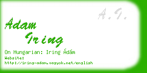 adam iring business card
